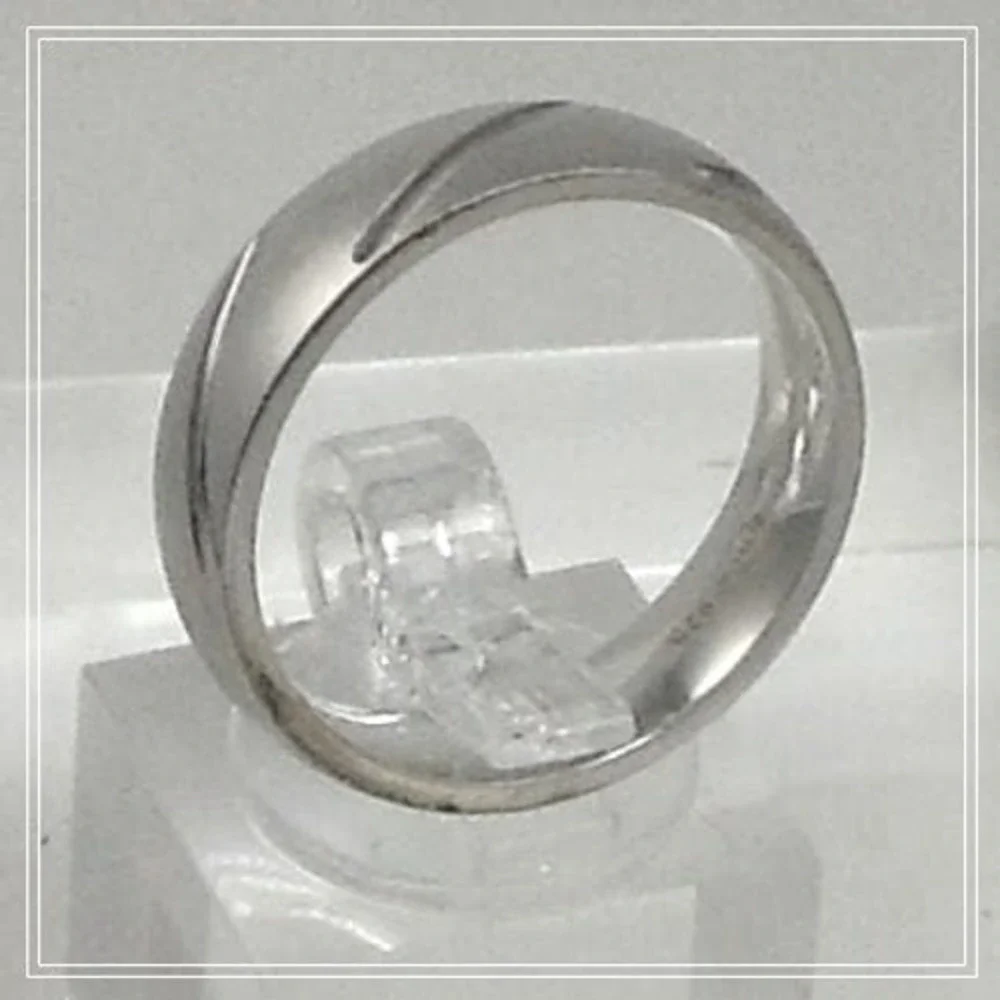 Handcrafted Diamond-Cut Wedding Band Ring | Vintage 925 Silver | Size 9.5 | 6.5g